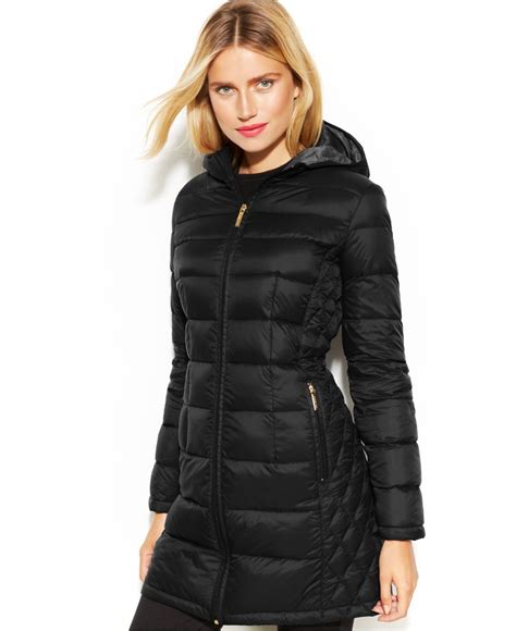 long packable puffer coat michael michael kors|Michael Kors packable down jacket.